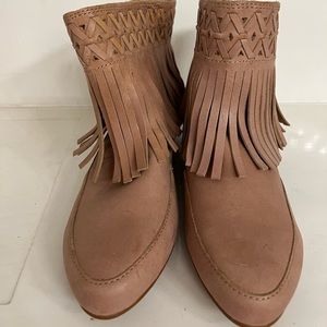 Fringed Booties NWOT